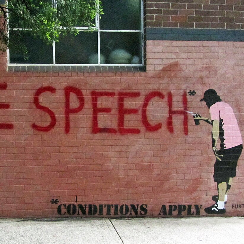 Free speech street art