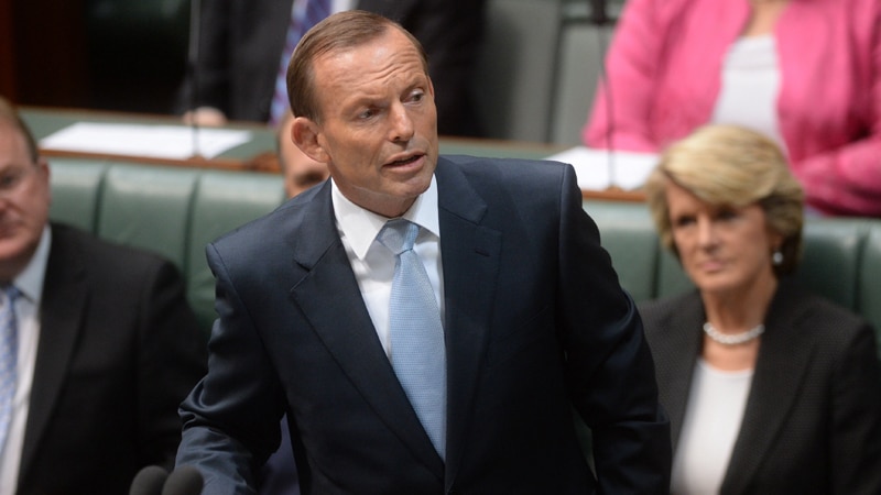 Prime Minister Tony Abbott delivers the Closing the Gap statement to the House of Representatives at Parliament House in Canberra, Wednesday, on February 12, 2014