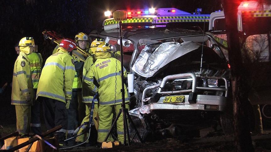 Car crash in Duncraig