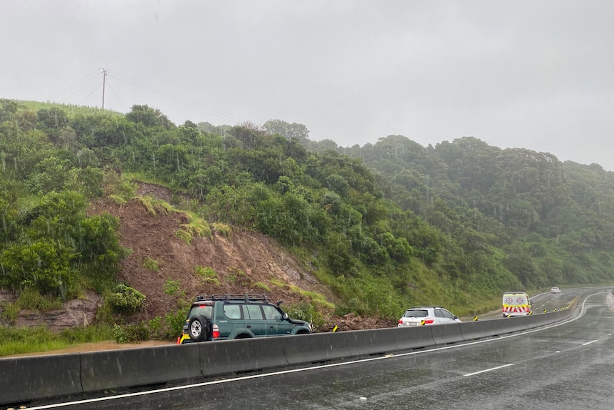 A photo of a muddy slope.