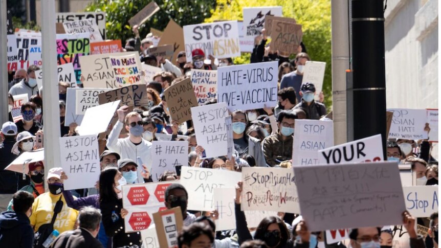 Unjuk rasa di Atlanta diadakan setelah adanya penembakan minggu lalu, unjuk rasa yang dinamai "Hentikan Kebencian Terhadap Warga Asia".