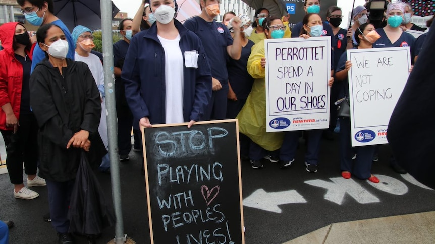 Nurses on strike