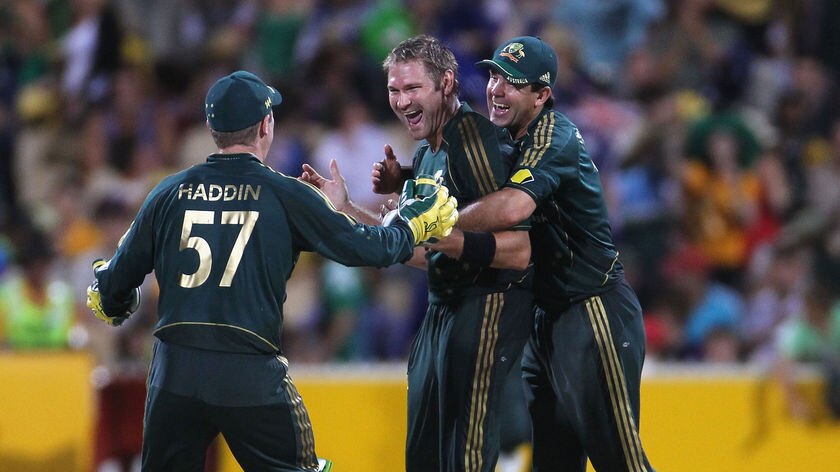 Harris takes a handful: Before Tuesday's clash, the right-armer had just one ODI wicket.