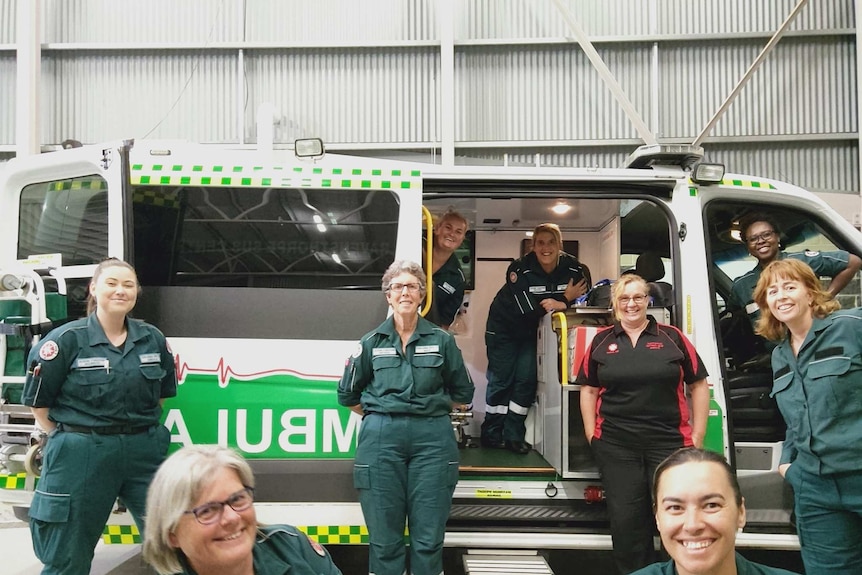 A group of ambulance volunteers.
