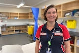 A smiling woman in an RFDS uniform