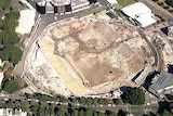 The now-demolished Sydney football stadium