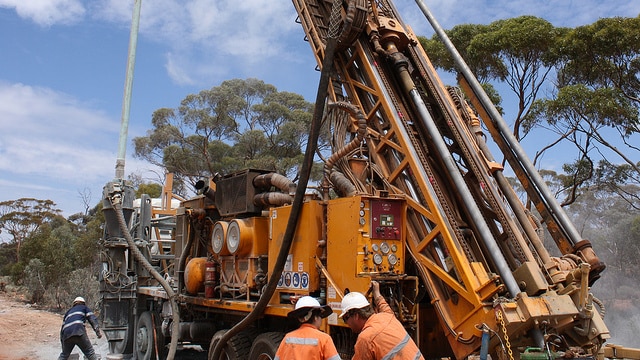 Drill rig in the Goldfields