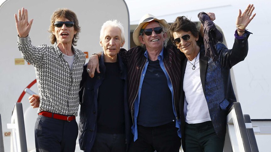 The Rolling Stones land in Havana