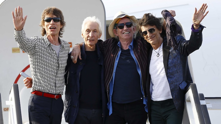 The Rolling Stones land in Havana