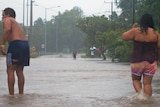 Main roads have been cut by floodwaters and a 6.6-metre high tide is expected later Wednesday.