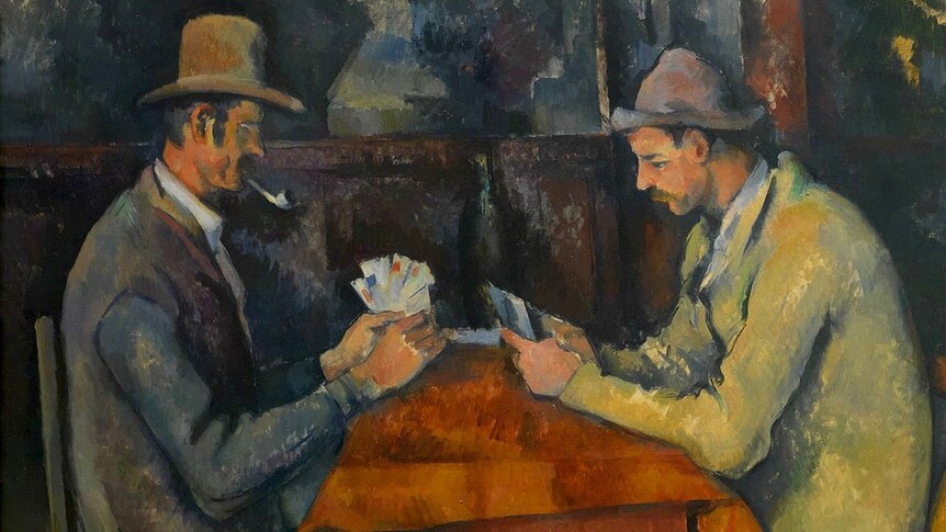 Cezanne's Les joueurs de carte (The Card Players) oil painting
