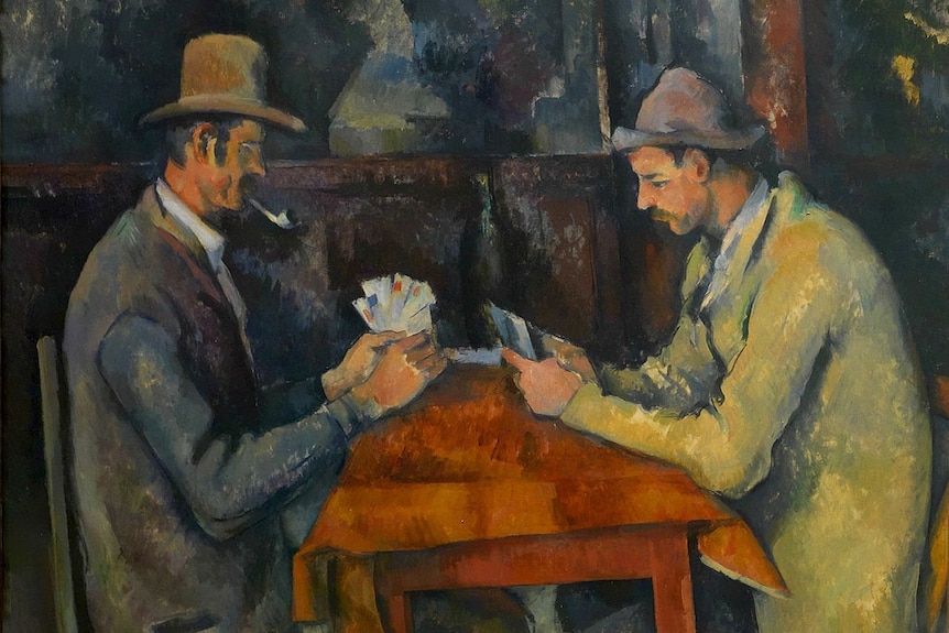 Cezanne's Les joueurs de carte (The Card Players) oil painting