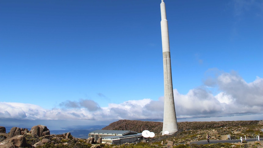 Broadcast Australia Transmission Tower on top of Mount Wellington, 20th February 2019