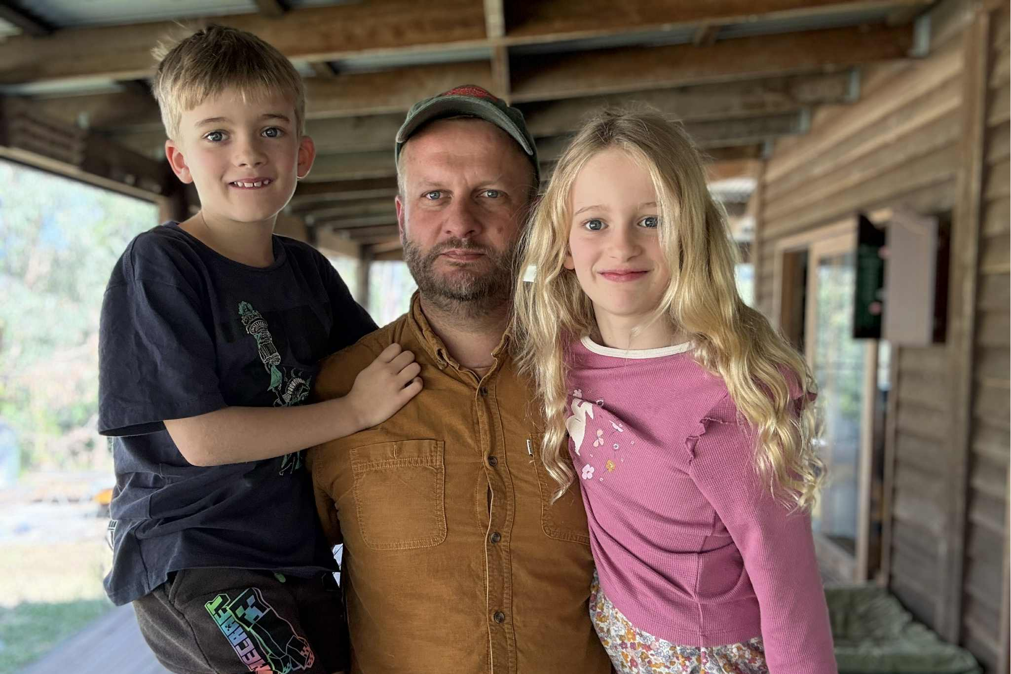 Nick with Ned and Vivian