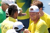 Sam Groth all smiles after Davis Cup doubles win over Czechs