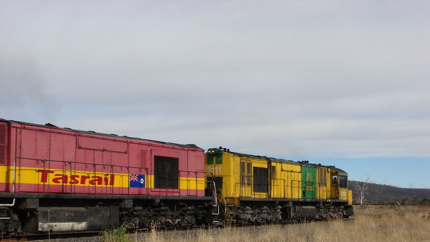 Tasrail train, Tasmania May 2008