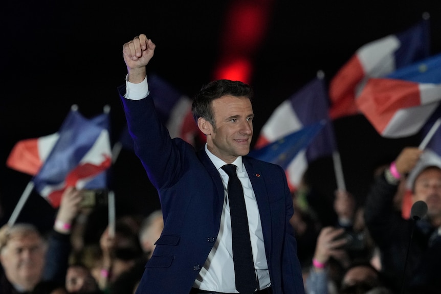 法国总统马克龙再次当选。