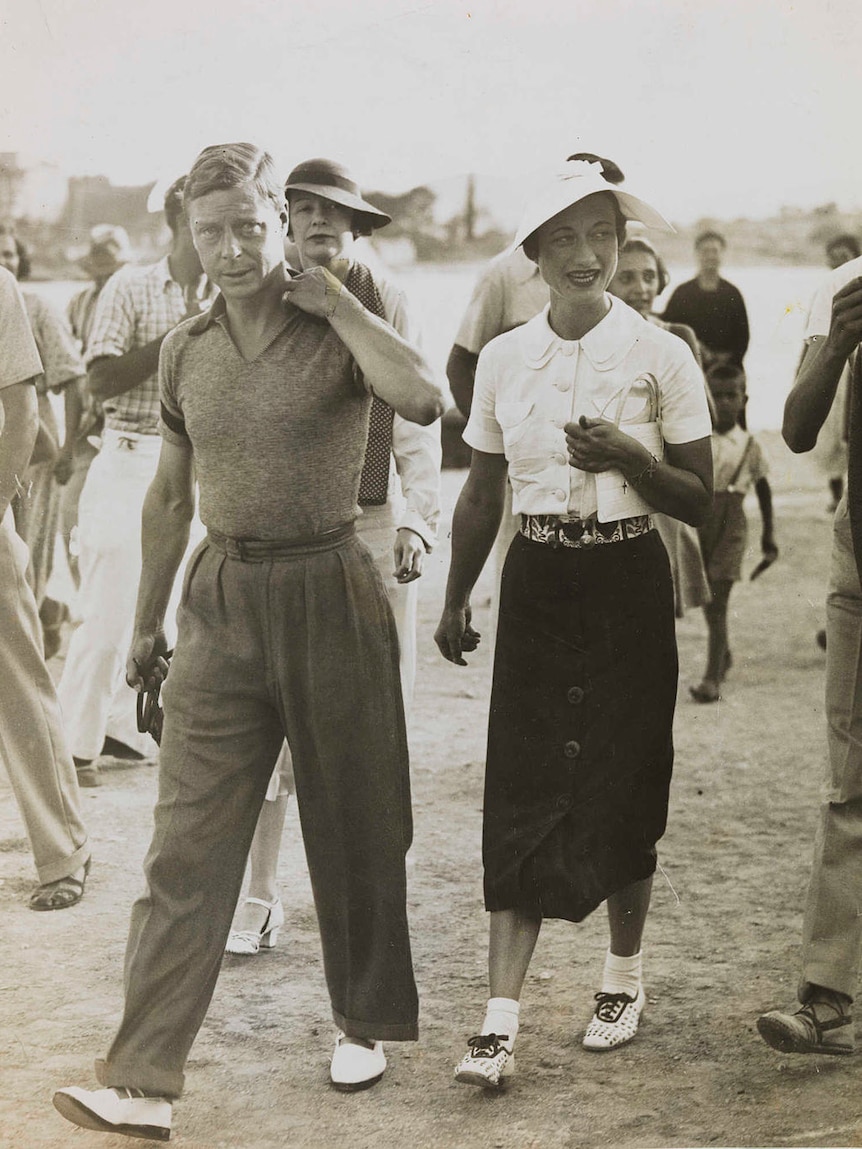 King Edward VIII and Mrs Simpson on holiday in Yugoslavia in 1936.