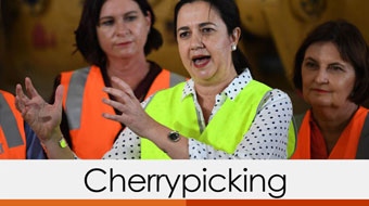 annastacia palaszczuk verdict cherrypicking half orange half red