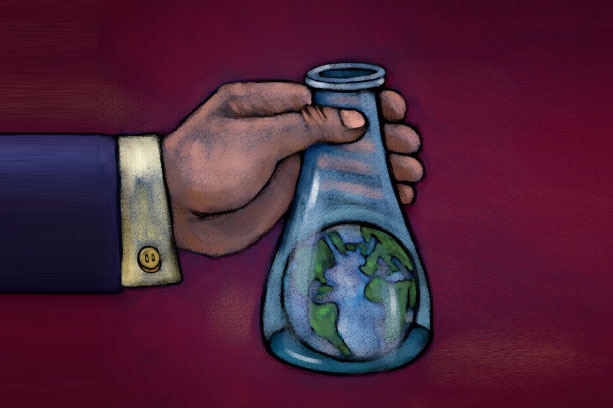 World in a flask