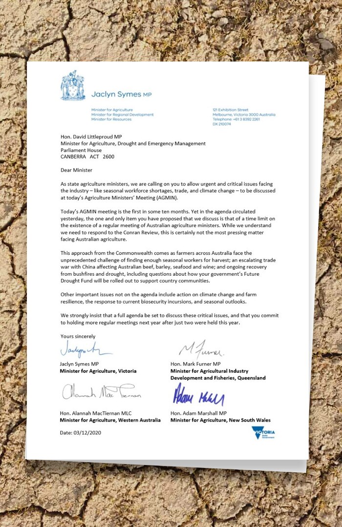 a copy of a letter on letterhead of Jaclyn Symes MP