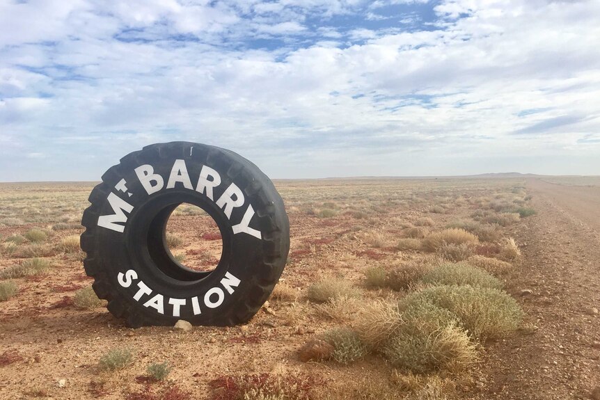 MT Barry Station is one of five cattle stations on Peter Rowe's 600km mail run.