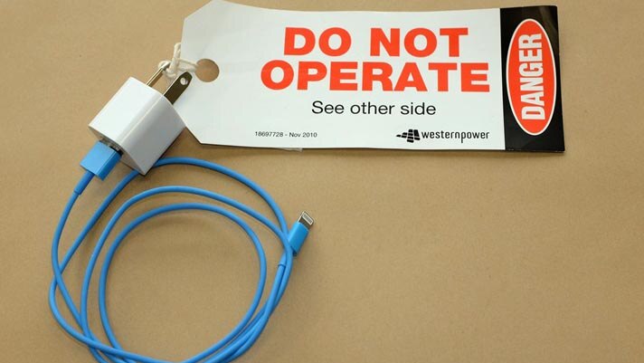 An unapproved USB charger being sold by a WA retailer.