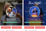 Tinder app matches users with US presidential candidates