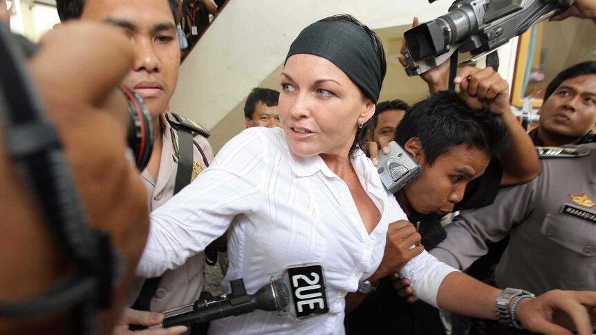 Corby was arrested in Bali with four kilograms of marijuana inside her boogie board bag in 2004. (File photo)
