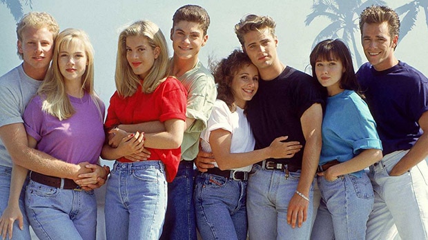 The cast of 90210 in a story about what we can learn from '90s TV series 90210.