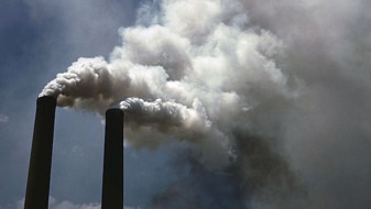 Smoke stacks (Library of Congress: File Photo)