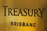 A gold plaque saying Treasury Casino.