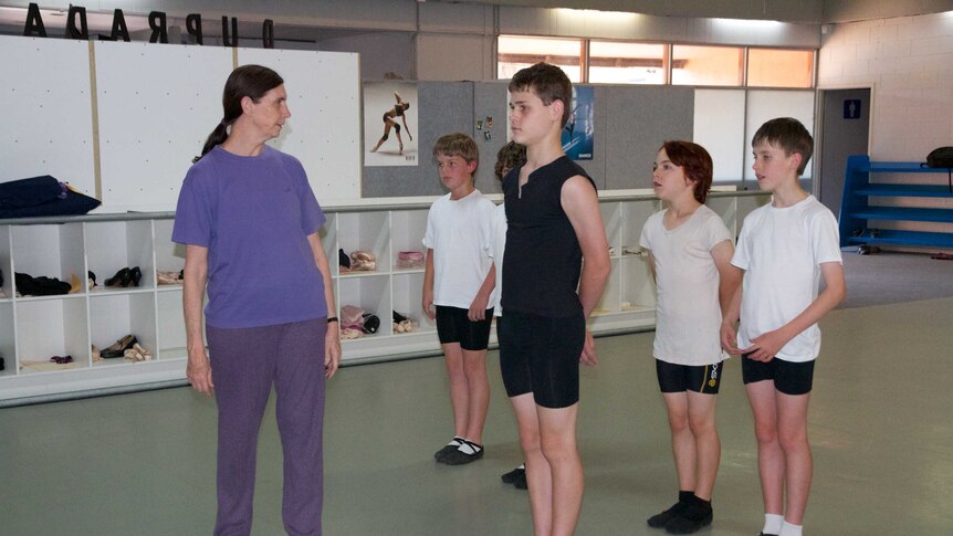 Boys study ballet under the tuition of Lynne Hanton