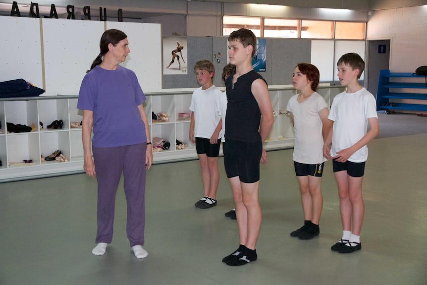 Boys study ballet under the tuition of Lynne Hanton