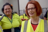 Julia Gillard meets workers