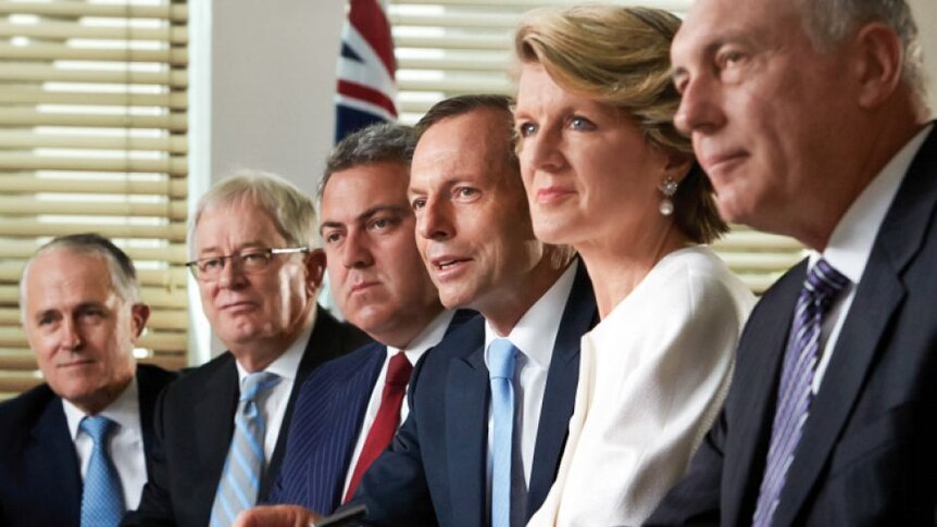 Senior government ministers and Tony Abbott