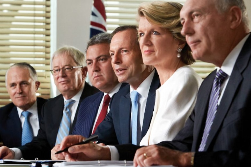 Senior government ministers and Tony Abbott