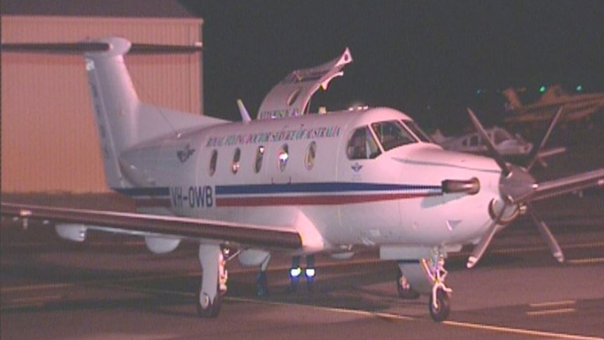 A Royal Flying doctor service plane arrives in Perth after a fatal crash in the WA regions.