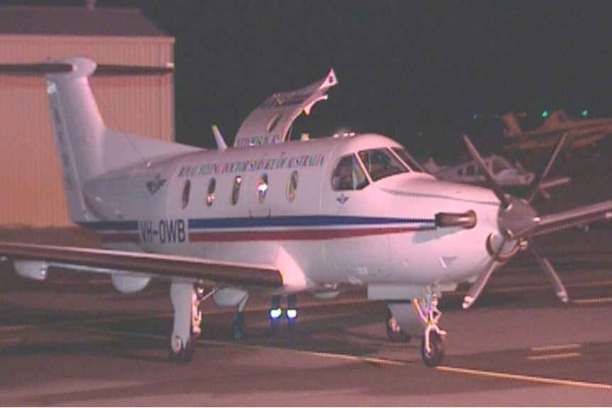 A Royal Flying doctor service plane arrives in Perth after a fatal crash in the WA regions.