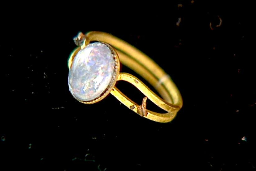Ruth Vincent's opal ring