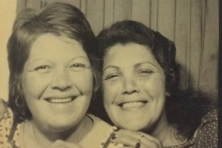 Sisters Colleen and Patsy Kinchella photographed in the 1970's