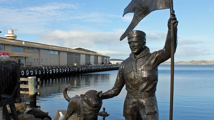 Bronze sculpture by renowned Tasmanian artist Stephen Walker, The Bernacchi Tribute