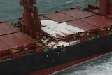 The EPA says the oil slick is a greater concern than the lost cargo.