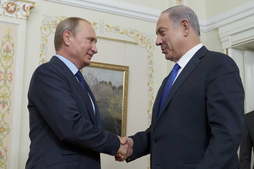 Vladimir Putin and Benjamin Netanyahu