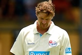 Shane Watson prepares to bowl for NSW in the Shield match against Queensland.