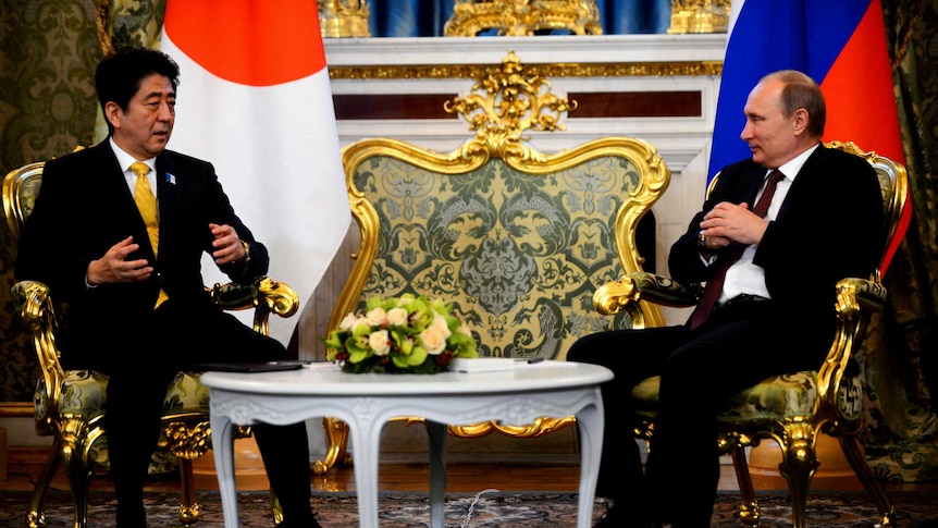 Abe and Putin hold bilateral talks