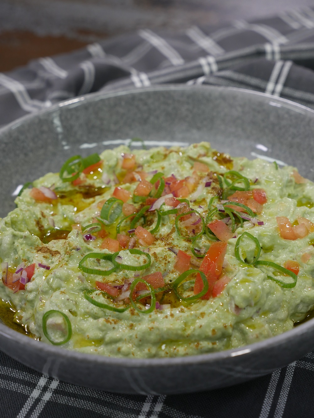 guacamole with finely diced onion