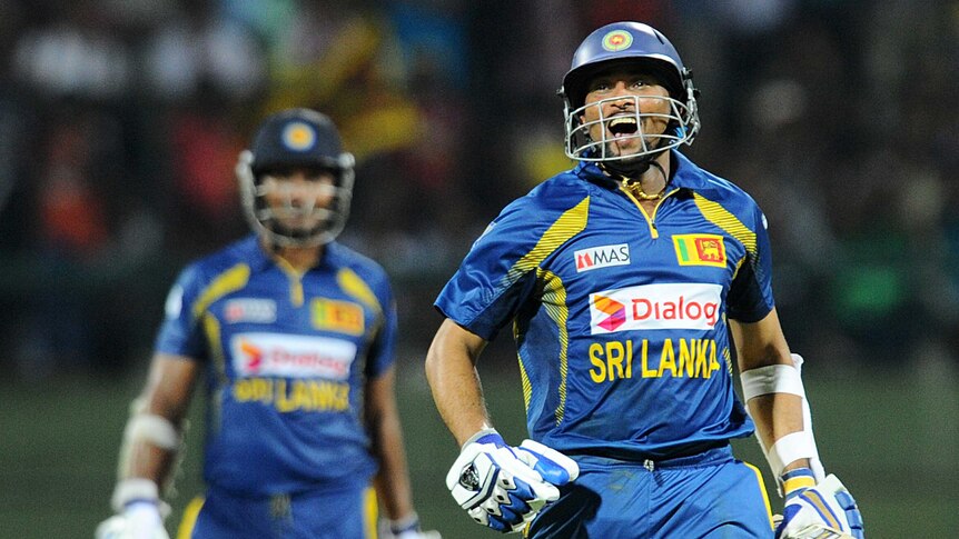 Dilshan celebrates century against South Africa