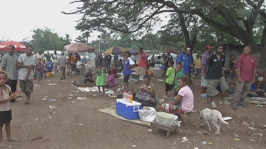 Street scene in Papua New Guinea