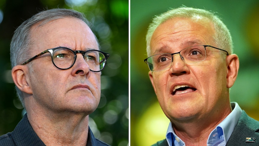 A composite image of Albanese and Morrison, both looking serious.